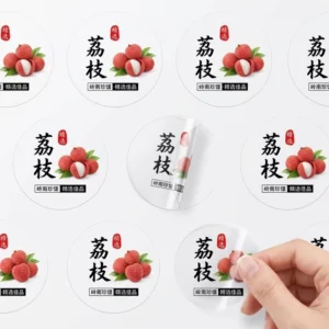 Custom Waterproof Adhesive Fruit Packaging Labels for Food Packaging