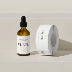 Custom Waterproof Adhesive Labels for Cosmetic Packaging Bottles