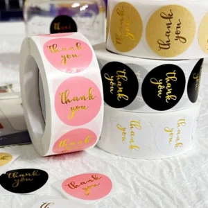 Custom Waterproof Adhesive Logo Stickers Label Printing for Packaging Branding