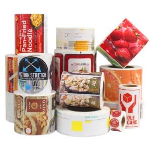 Custom Waterproof Adhesive Paper Bottle Labels for Food and Beverage Packaging