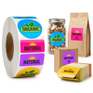 Custom Waterproof Adhesive Vinyl Circle Labels for Cosmetic and Food Packaging