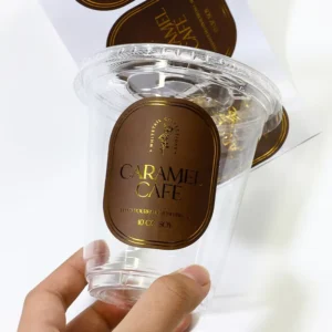 Custom Waterproof Adhesive Vinyl Sticker Roll for Cosmetic and Food Packaging Labels