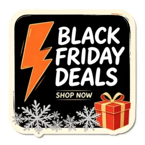 Custom Waterproof Black Friday Sale Stickers and Discount Labels for Product Packaging