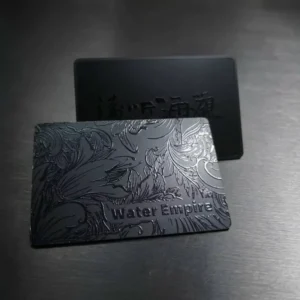 Custom Waterproof CR80 PVC RFID/NFC Business Cards with Full-Color UV Printing and Programmable Chip