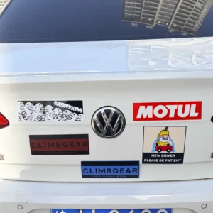 Custom Waterproof Car Bumper Sticker Vinyl Rectangle PVC Die Cut Stickers UV Resistant Custom Laminated Vinyl Bumper Sticker