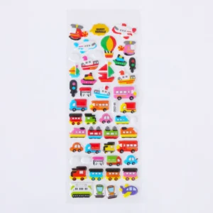 Custom Waterproof Die-Cut Cartoon 3D Puffy Stickers
