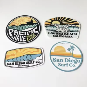 Custom Waterproof Die-Cut Vinyl Stickers with Cartoon Design for Food Packaging