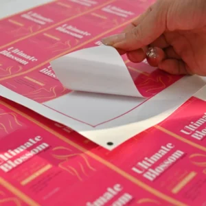 Custom Waterproof Durable Vinyl Oil-Proof UV-Resistant Adhesive Stickers for Cosmetic Bottles Skin Care Makeup Oils and Mascara