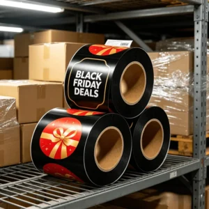 Custom Waterproof Eco-Friendly Durable Adhesive Stickers for E-Commerce Packaging