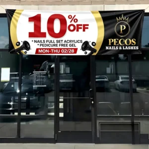 Custom Waterproof Eco Friendly Vinyl PVC Banner Wall Hanging Advertising Stage Backdrop Printing