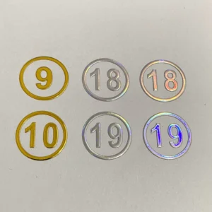 Custom Waterproof Foil 3D Metal Transfer Sticker for Perfume Boxes