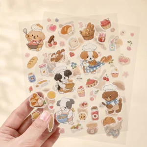 Custom Waterproof Full-Color Double-Sided Transparent Adhesive Vinyl Sticker Sheets