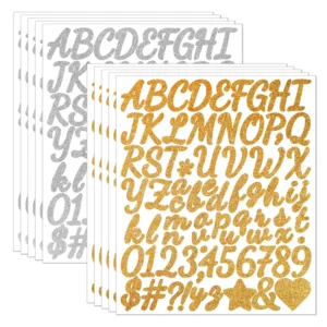 Custom Waterproof Gloss Varnished Vinyl Letterpress Decorative Sticker