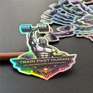 Custom Waterproof Glossy Matte Holographic Vinyl Die-Cut Stickers for Skateboard Laptop