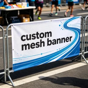Custom Waterproof Hanging UV Printed Polyester Mesh Banner