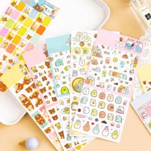 Custom Waterproof Kiss-Cut Decorative Sticker Sheets