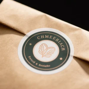 Custom Waterproof Large Logo Vinyl Packaging Stickers