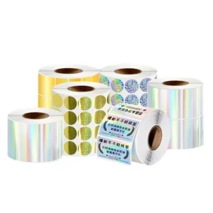 Custom Waterproof Laser Holographic Kiss-Cut Security Flash Sticker Labels