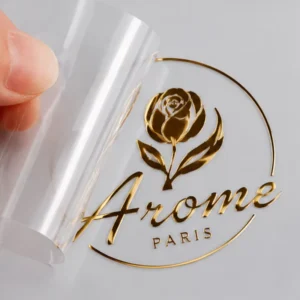 Custom Waterproof Metallic UV DTF Transfer Stickers for Product Packaging Cups and Bottles