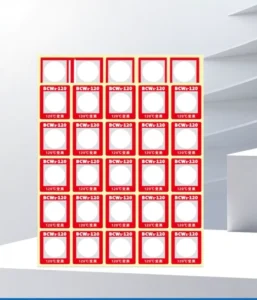 Custom Waterproof Oil-Proof Self-Adhesive Temperature-Sensitive Labels for PCB Electronic Components Heat Exposure Monitoring