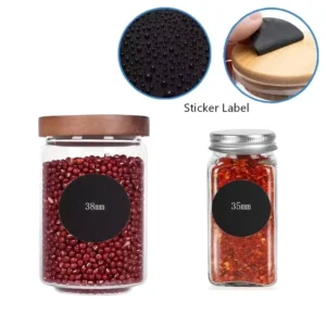 Custom Waterproof Oil- and Heat-Resistant Removable Matte Vinyl Spice Jar and Bottle Labels, 500 pcs