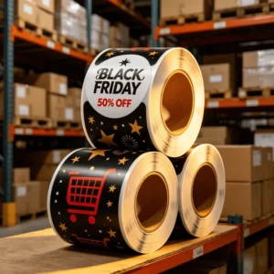 Custom Waterproof Order Stickers Labels for E-commerce Shipping Packages