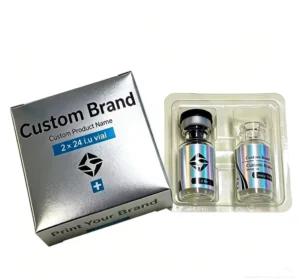 Custom Waterproof PEP Vial Labels and Box, 2ml 3ml 10ml