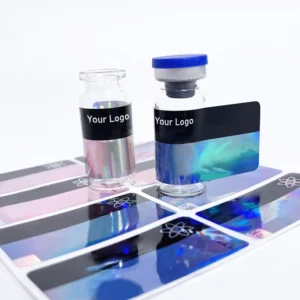 Custom Waterproof PEP Vial Package Labels 2ml 3ml 10ml with Box
