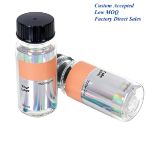 Custom Waterproof PP Peptide Vial Labels Small Roll for Cosmetics