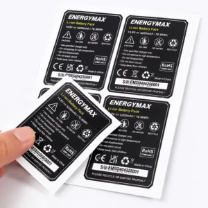 Custom Waterproof PVC BOPP Self-Adhesive Machine Nameplate Labels for Electrical Tools and Packaging