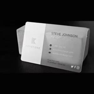 Custom Waterproof PVC Business Cards Durable Suitable for Business Advertising Luxury Matte Hard Cards Promotion