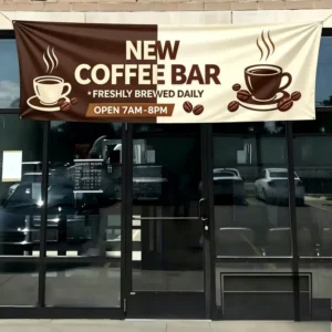 Custom Waterproof PVC Vinyl Banner, Large Size, Printed Logo Display