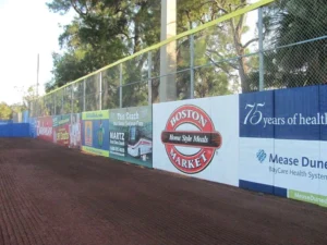 Custom Waterproof Polyester Outdoor Fence Banner for Parties and Promotional Events