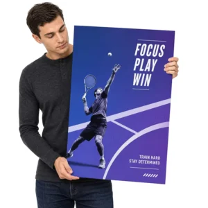 Custom Waterproof Poster Printing A0 A1 A2 A3 A4 Sizes for Indoor Outdoor Advertising