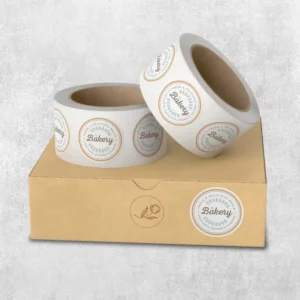 Custom Waterproof Round Paper Sticker Labels with Digital Printing
