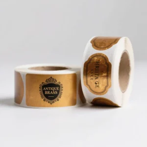 Custom Waterproof Round Self-Adhesive Vinyl/Paper Roll Packaging Logo Labels