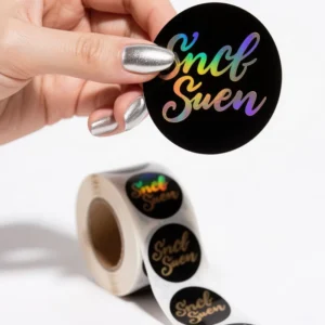Custom Waterproof Round Vinyl/Paper Roll Packaging Logo Labels
