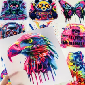 Custom Waterproof Screen Print Vinyl Plastisol Iron-On Heat Transfer Sticker for Garments