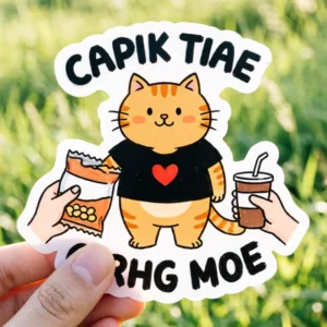 Custom Waterproof Self-Adhesive Vinyl Die-Cut Logo Stickers