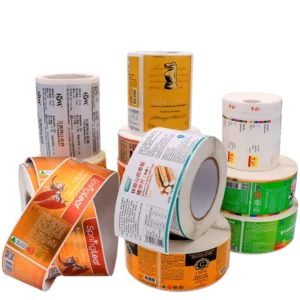 Custom Waterproof Self-Adhesive Vinyl Packaging Labels with Printed Logo
