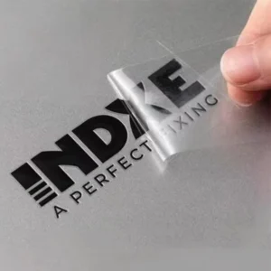 Custom Waterproof Transparent UV Transfer Crystal Label Sticker for Metal Gift Boxes