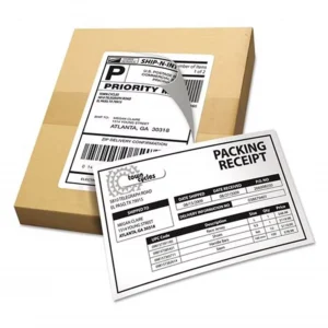 Custom Waterproof UV Ink Adhesive Garment Packaging Labels Roll