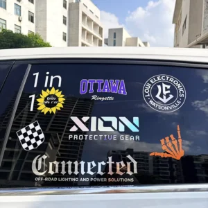 Custom Waterproof UV Resist Car Decal Car Lettering Stickers Vinyl Transfer Car Windshield Window Stickers