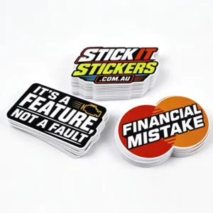 Custom Waterproof UV- and Water-Resistant Die-Cut Vinyl Logo Labels for Laptop Packaging
