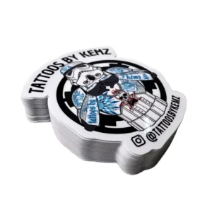Custom Waterproof Vinyl Die-Cut Stickers with Logo, Adhesive PVC Labels