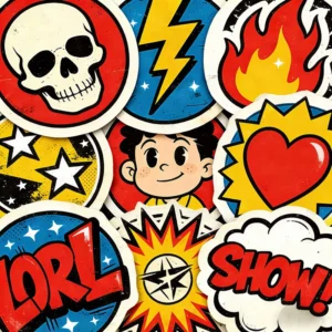 Custom Waterproof Vinyl PVC Stickers Retro Style Digital Printed Self Adhesive Personalized Logo Journal Die Cut Stickers