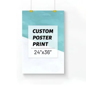 Custom Waterproof Vinyl Posters A0 A1 A2 A3 A4 24×36 3D Wall Digital Printing Service Factory UV Resistant