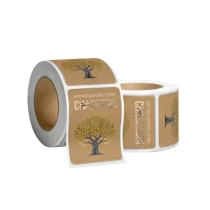 Custom Waterproof Vinyl Self-Adhesive Olive Oil, Spice, Jam and Honey Jar Labels, Roll Stickers