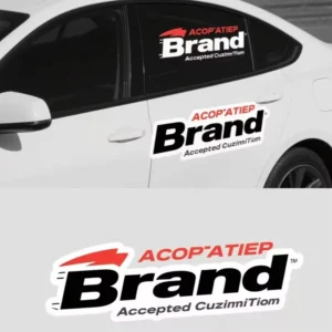 Custom Waterproof Vinyl Sports Style Outdoor Use UV Printed Die Cut Car Decals Logo Labels Cartoon Designs Adhesive 1 Year