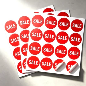 Custom Waterproof Vinyl Stickers with UV Scratch-Resistant Coating for Packaging